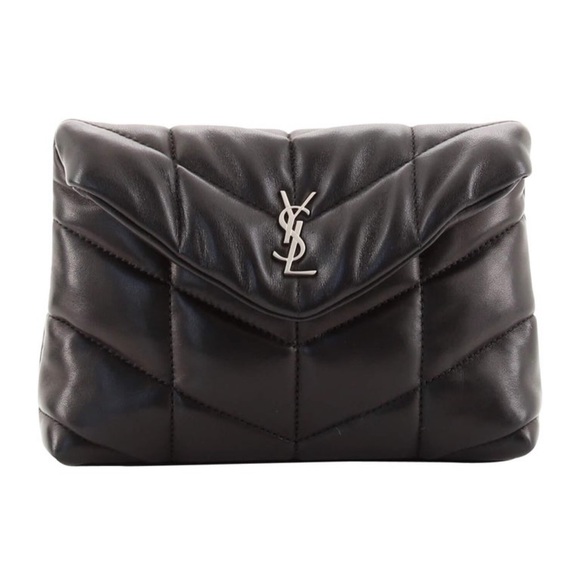 Saint Laurent Handbags - Saint Laurent YSL Small Puffer Quilted Clutch Pouch